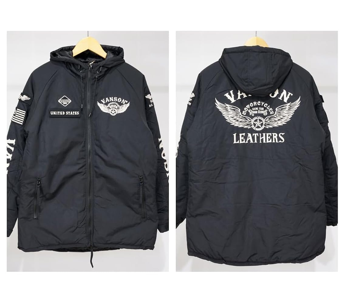 vanson ジャケット VANSON バンソン メンズ ジャケット バイク スタジャン ワッペン