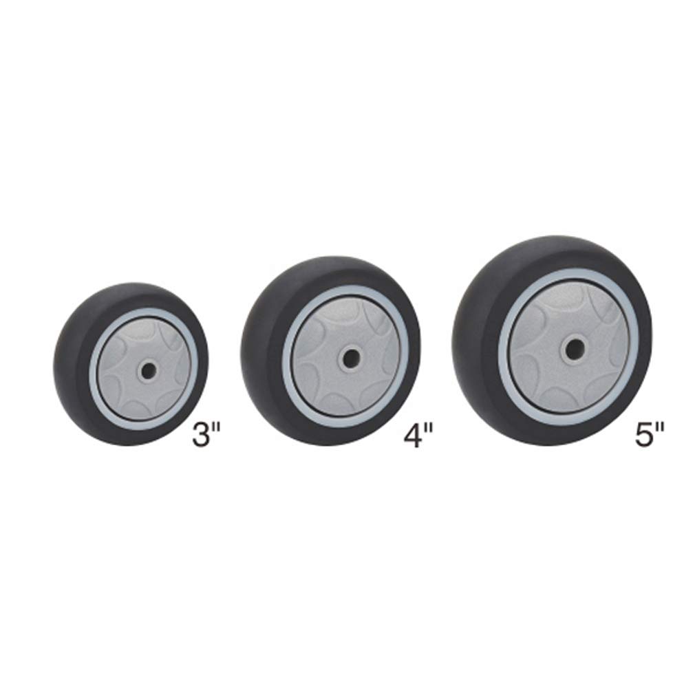 RUOTA PIASTRA GIREVOLE D 100X35 MM NERA IN RESINA FENOLICA | Paride Ferramenta - Foto 2