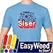 SISER EasyWeed Heat Transfer Vinyl HTV for T-Shirts 12 x 12 Inches 3 Precut Sheets (Black)