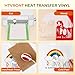 HTVRONT Bright Heat Transfer Vinyl,25 Pack 12