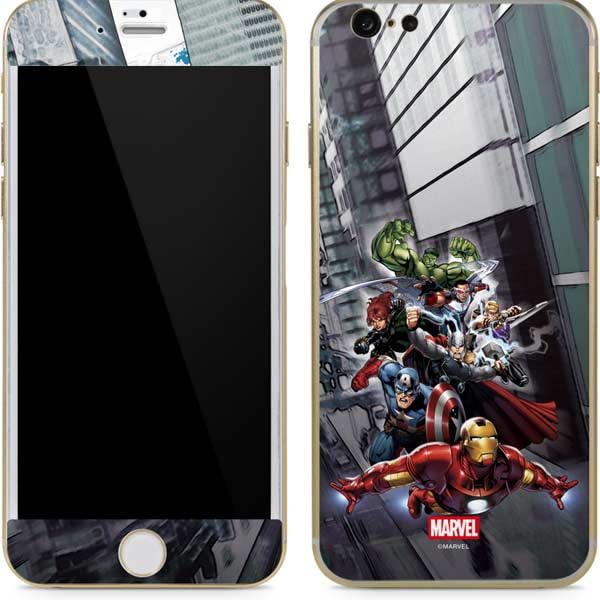 Skinit Decal Phone Skin Compatible with iPhone 6/6s - Officially Licensed Marvel Avengers Attack Design