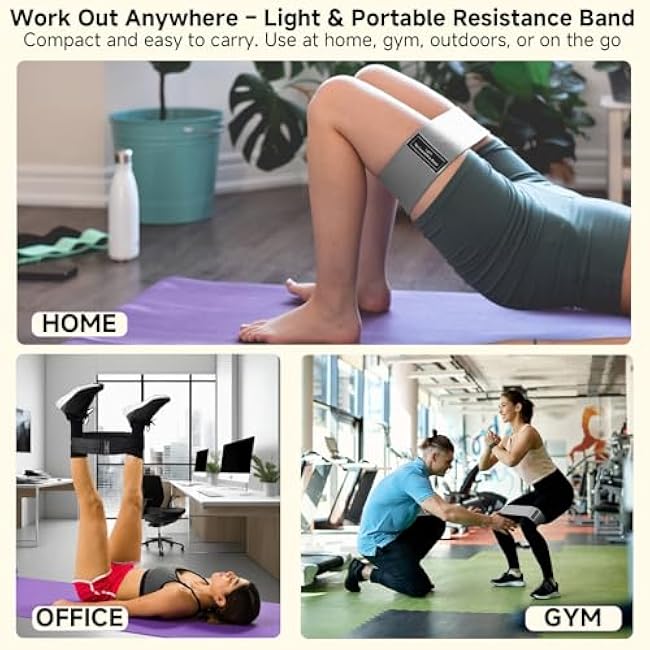 Resistance Bands, Fabric Workout Bands for Women & Men