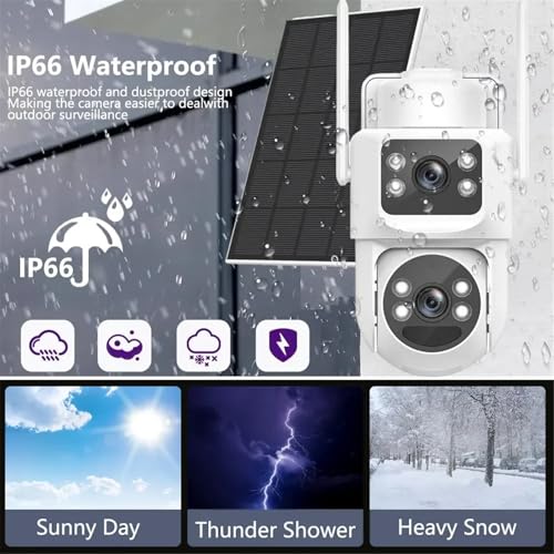 Cámara exterior 4K con panel solar para proteger tu hogar sin cables 5