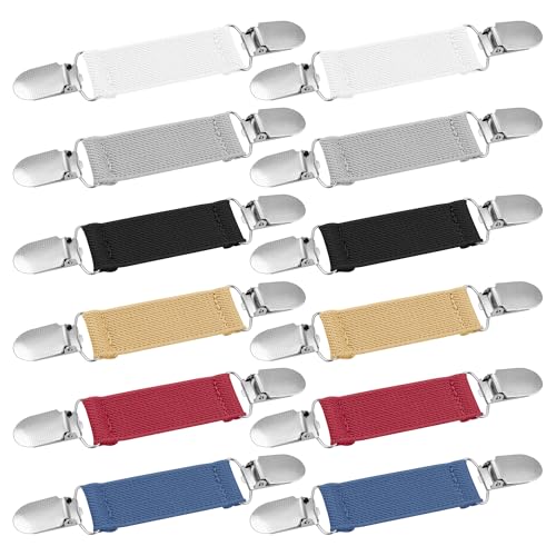 Image of Ruisita 12 Pieces Dress Clips Back Cinch Set, Shirt, Sweater, Clothes, Mitten, Shawl, Waist Clips for Women Men