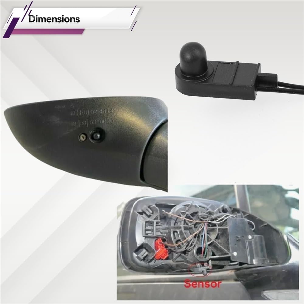 Sensore Aria Compatibile Con Alfa Per Romeo Per Mito 955 Sensore Di Temperatura Ambiente Esterna Sotto Lo Specchietto Retrovisore 71753245 735603615 735655747