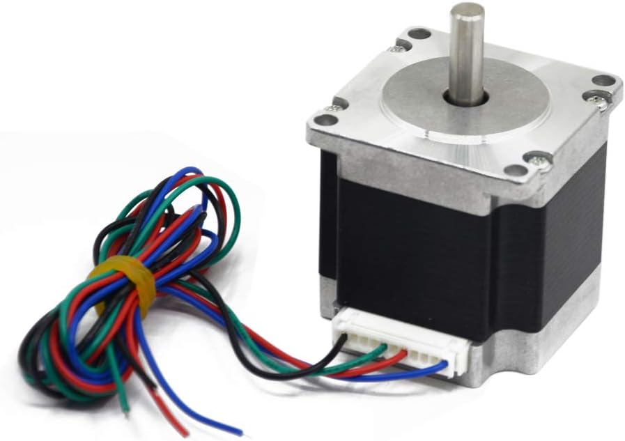 Iverntech Nema 23 Stepper Motor 57x56mm Body 1.8 Stepper Angle 2.0A 2 Phase 4-Lead with 80cm Cable for 3D Printer, CNC Machine and Robotics