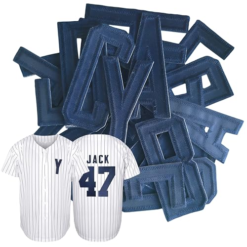 Image of Jersey with Geat Transfer Embroidery Numbers & Letters Set