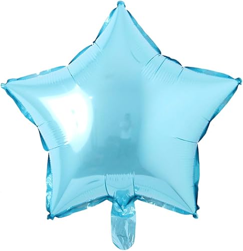 Miniatura 1 de Globos metálicos de 18 pulgadas con forma de estrella de aluminio de 17.7 in, globos metálicos para baby shower, suministros de decoración de bodas,