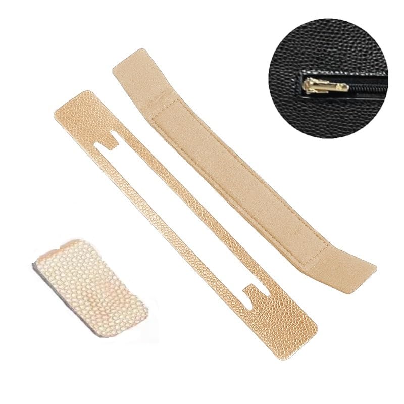 チェーンウォレット専用 プロテクター 革 底板 摩擦防止 パッド シャネルWOC対応 高級レザーコーナー保護 (クリーム入り)