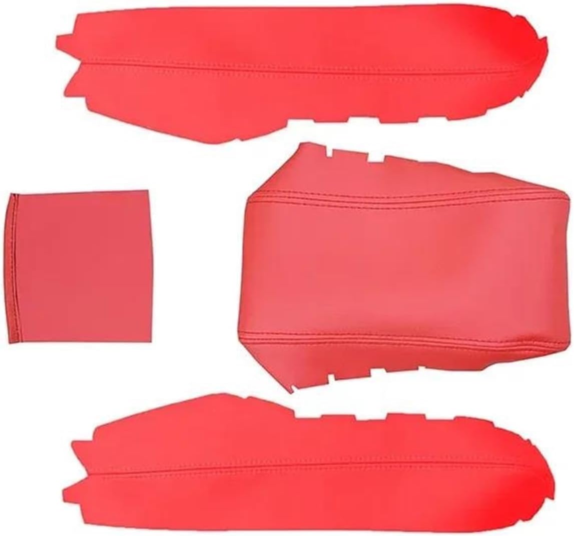 Armrest Box Protection Cover Compatible with 10th for Civic 2016-2021(Red line)