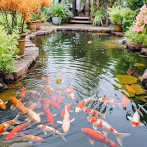 BOELLRUNO PVC Teichfolie 2M X 2M Schwarz HDPE Teichfolien Schwerlast, Dichtungsfolie Teichmembran Schwimmteich Folie Gartenteich Teichplane für Fischteiche Brunnen Wassergarten und Wasserfall (A)