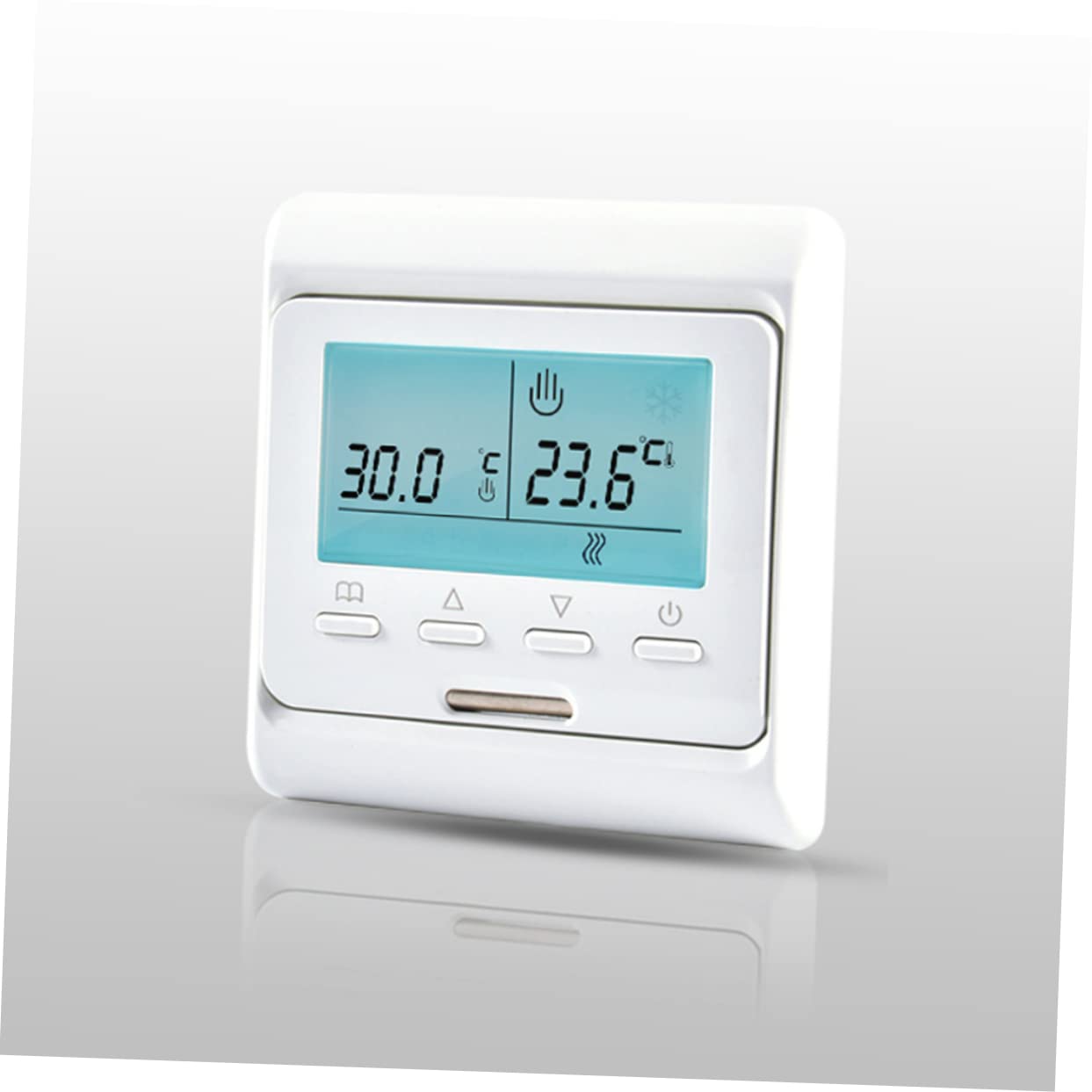 Mipcase 2stücke LCD Programmierbares Digitales Thermostat Für Fußbodenheizung Intelligente Temperaturregelung Für Wohn Und Gewerbebauten Anti-störfunktion Manuelle Und Programmierbare
