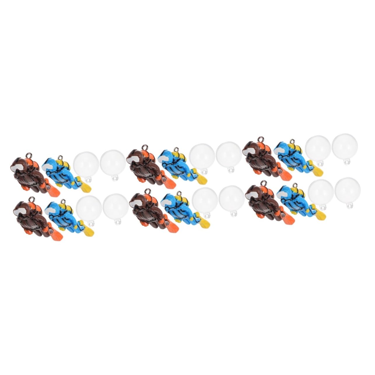 3 Ensembles Figurines De Plongeurs Flottants Décorations pour Aquariums Ornements Décoratifs pour Réservoirs Eau Douce Création Un Paysage sous Marin Adorable 4 Pièces * 3