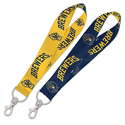 MLB Milwaukee Brewers 88633012 Lanyard Key Strap, 1"