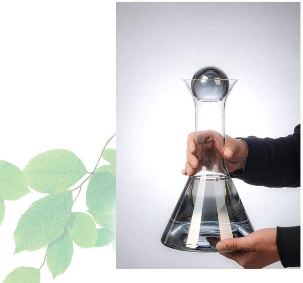 Set decanter per vino, tappo e 4 bicchieri creativi inclusi, caraffa per vino aerata in vetro scintillante affumicato, set decanter per whisky