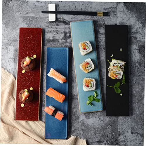 Plato elegante para sushi de cerámica MAGICLULU miniatura 2