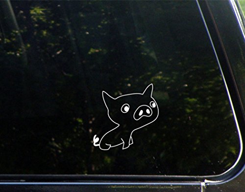Sign Depot Pig - 3-3/4"x 4" - Vinyl Die Cut Decal/Bumper Sticker for Windows, Cars, Trucks, Laptops, Etc.