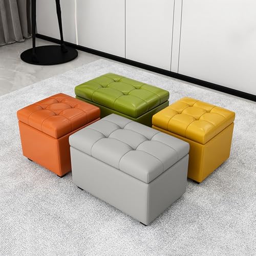 Banc de rangement pour chambre à coucher en similicuir résistant - 8