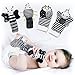 BABY K Baby Rattle Socks & Wrist Toys (Set E) - Newborn Toys for Baby Boy or Girl - Brain Development Infant Toys - Hand and Foot Rattles Suitable for 0-6, 6-12 Months Babies - Newborn Baby Gifts
