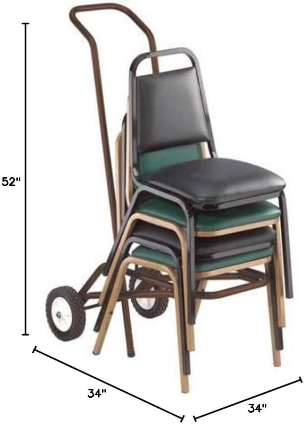 Stacked Chair Dolly 1000 lb. Holds 10 Chairs