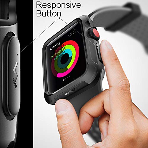V85 Case Compatible For Apple Watch 44Mm 40Mm 42Mm 38Mm, Lightweight Shockproof Protector For Iwatch Series Se 6 /5 /4 /3/ 2 /1 ( 38Mm Black） #TOP5