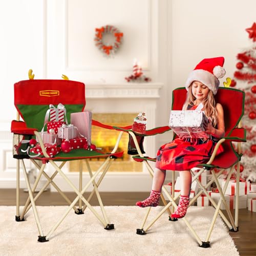 image for YOUNG WOOD Portable Camping Chair Beach Chair Outdoor Foldable Chair, 