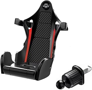 حامل هاتف للسيارة بتصميم مقعد سباق رياضي. يتميز بتصميم يشبه مقعد السيارة الرياضي (اسود ، كود9916 : 9354)) ((( من رنا ستور