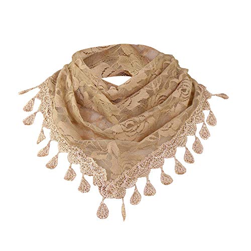 Preisvergleich Produktbild Hniunew Seidenschal Rosenschal Dreieck schal wunderschöner Damenschal mit bestickten Rosen und Ornamenten Halstuch Quaste Muster mit Langen Tuch Wickelt Schals Scarf Leicht Seidentuch