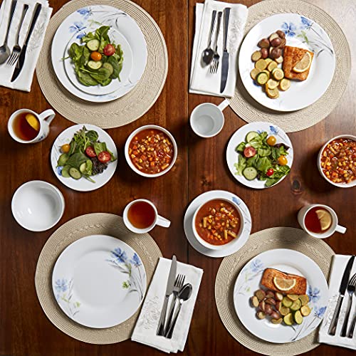 Tabletops Gallery Wildflower - 16 Piece Round Rim Dinnerware Set, Service Of 4 #TOP3