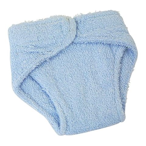 FRILLY LILY MEDIUM DOLLS BLUE TERRY NAPPIES X 2 PACK TO FIT DOLLS SUCH AS 46 CM BABY ALEXANDER Cover