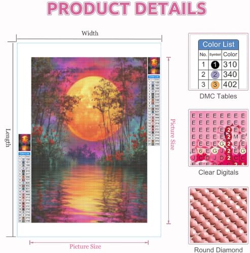 5D Diamond Painting Paysage pour votre salon broderie diamant