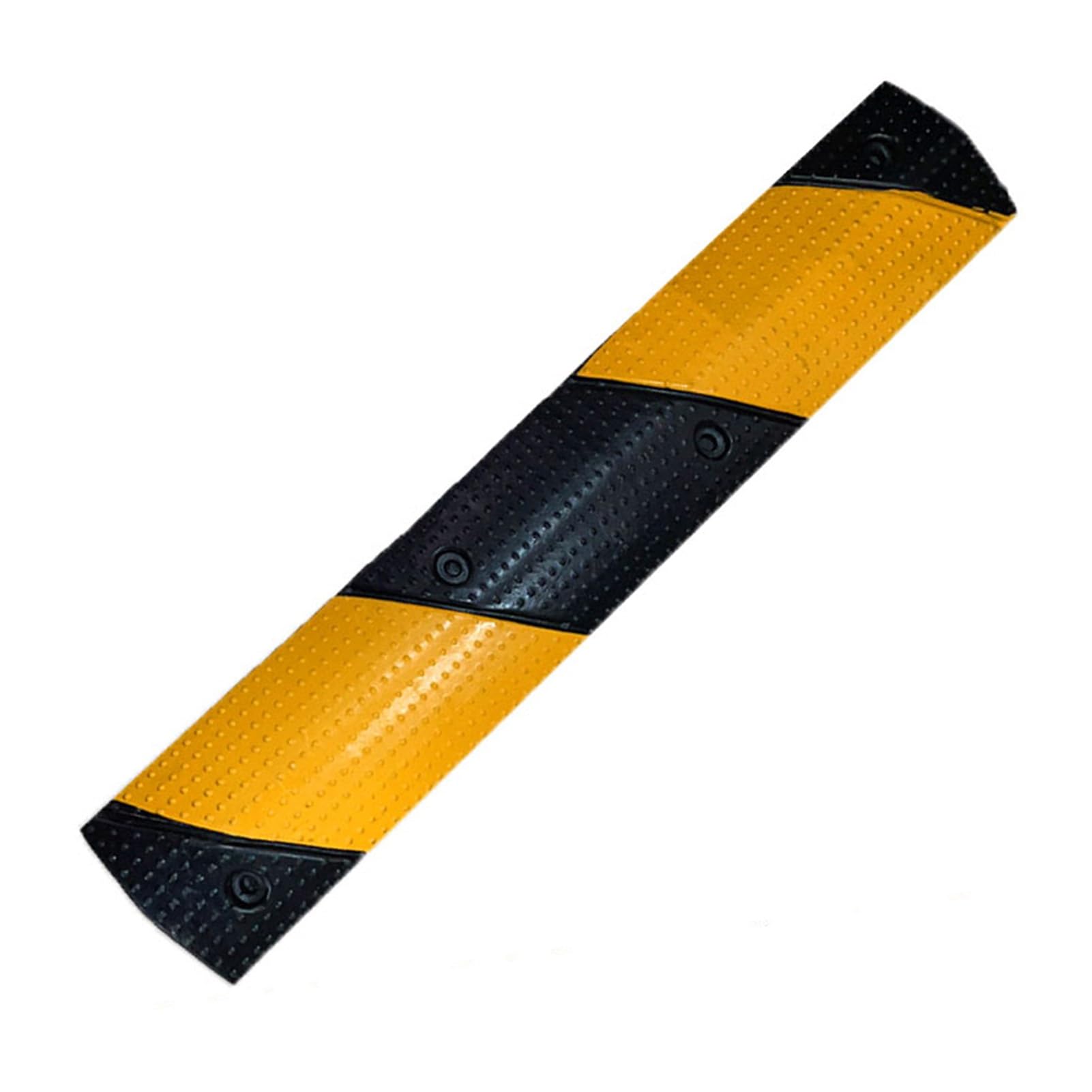 Rubber Speed Bumps For Road,Channel Modular Traffic Driveway Speed Bump Hump,For Garage Gravel Roads Asphalt Concrete，100X20X3Cm