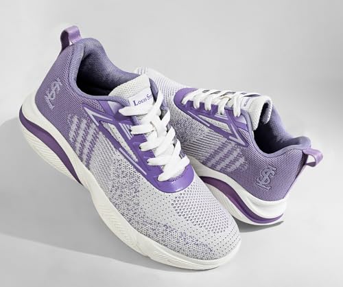 Image of LOUIS STITCH Women's Lightweight Athleisure Sport Shoes | Lightweight Casual Sneakers | Lace-Up Sneaker and Athleisure Wear| Perfect for Casual, Gym & Travel Wear | LSLD-ATH