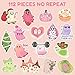 112 PCS Cute Ghost Stickers - Funny Halloween Holographic Stickers Waterproof Vinyl Decals, Suitable for Laptop, Water Bottle, Book, Gift Box, Birthday or Party Decorations, Ghost Party Favors