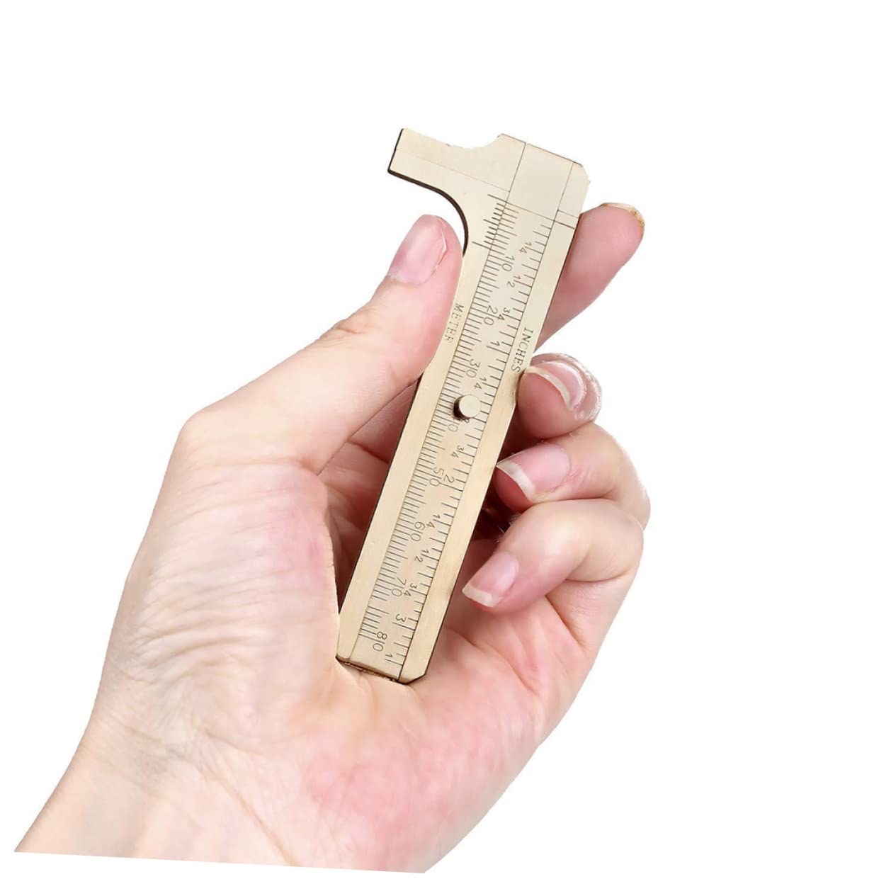 DOITOOL Pocket Caliper Copper Made Jewelry Measurement Tool Dual Scale High Precision Cm/inch
