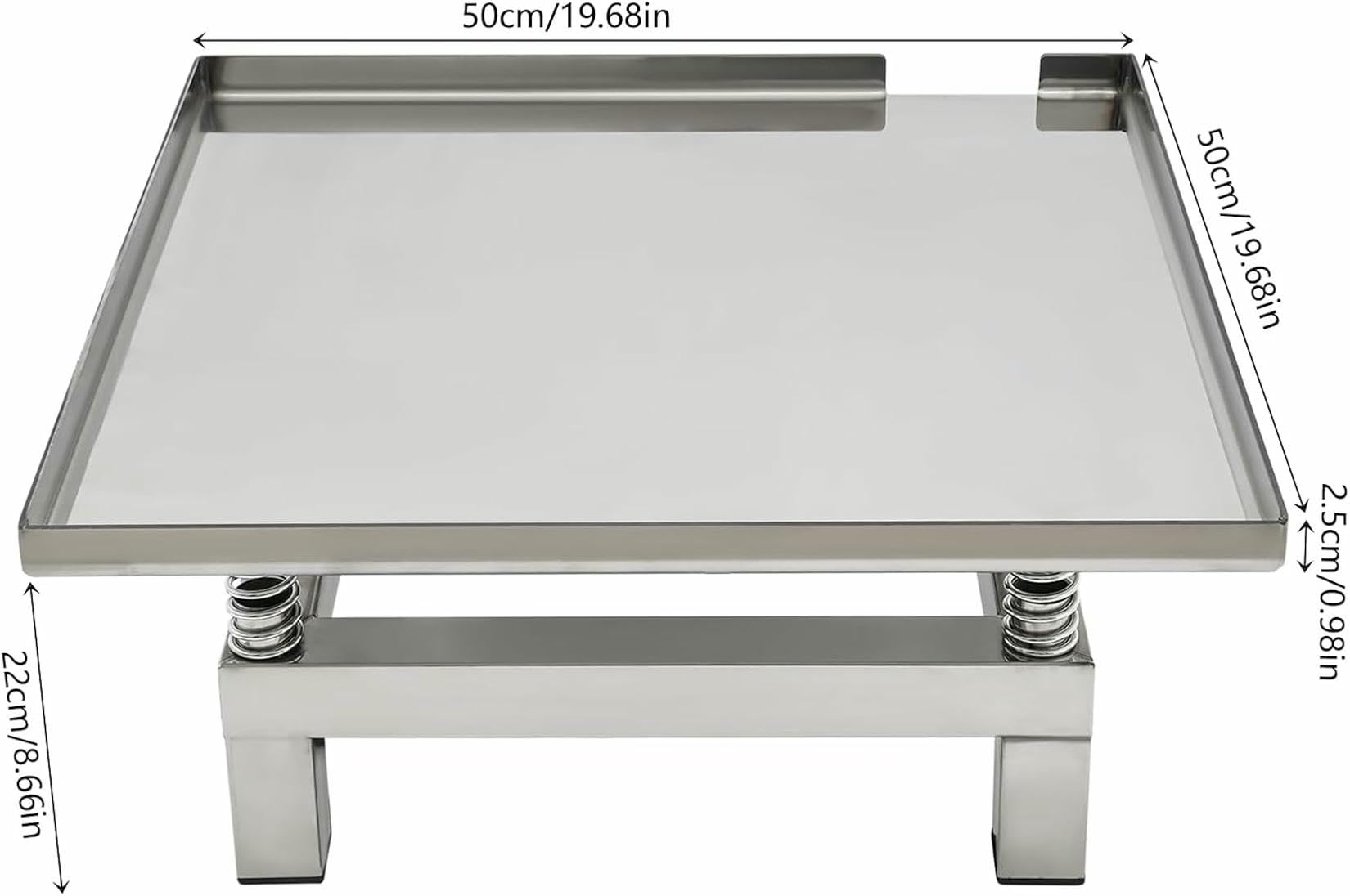 Mesa vibratoria de hormigón para moldes de hormigón, banco de pruebas de vibración de acero inoxidable para laboratorio