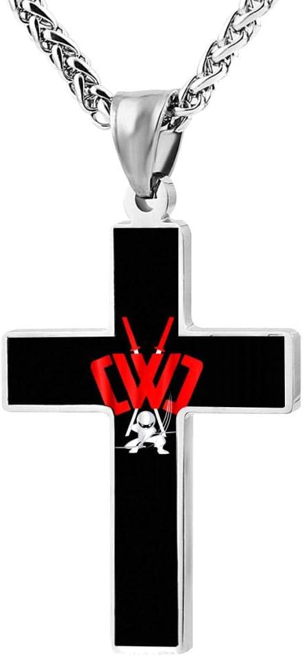 Fruzelg 2BO1e Fashion CWC Chad-Wild-Clay Ninja Sword Designed Cross Necklace