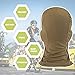 Balaclava Face Mask Adjustable Windproof UV Protection Hood (US, Alpha, One Size, Brown)