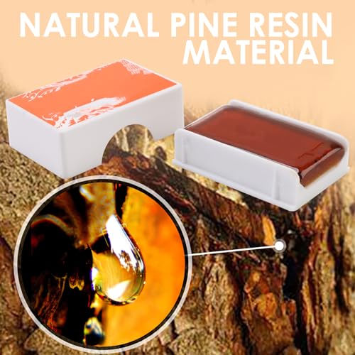 2 Stück Kolophonium Cello, Kolophonium Geige, Naturharz Staubarm Starke Haftung Transparenz, Ideal für Stahl & Synthetiksaiten, mit Schutzhülle für empfindlichen Klang & dauerhafte Leistung