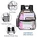 USPECLARE Clear Backpack for Stadium Approved 12×6×12, Water proof Clear Bag for Stadium Events and Concert Work Sport Event