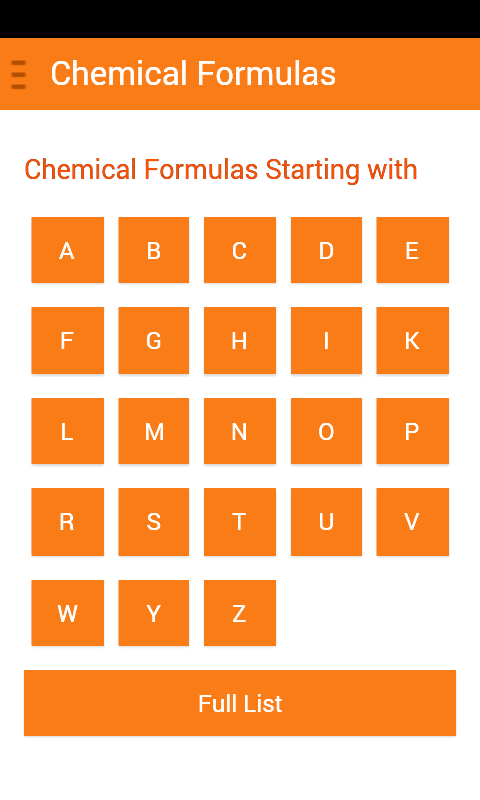 Chemical Formulas Offline - App on Amazon Appstore