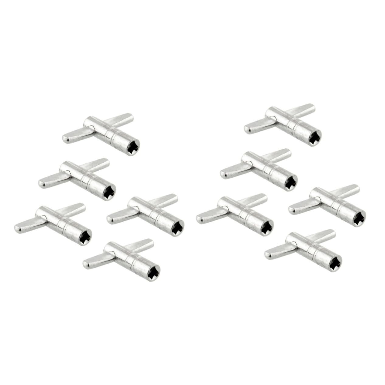 CIMAXIC 2sets Metal Adjustable Drum Key Set Chrome Drum Lugs Tuning Key Tool for 5pcs*2