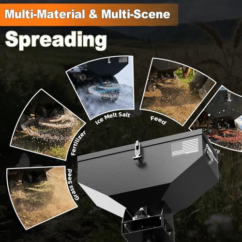 Image of 200lb ATV Seed Spreader, 12V Adjustable All Season Spreader