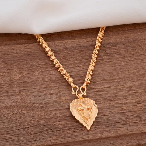 Image of Radha's Creations Women's 1 Gram Gold Plated Copper Mangalsutra with Chain 24 inch and Vati Tanmaniya