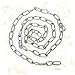 OATIPHO Sturdy Stainless Steel Chain Meters Industrial Bearing Chain Pet Leash Anchor for Outdoor Use