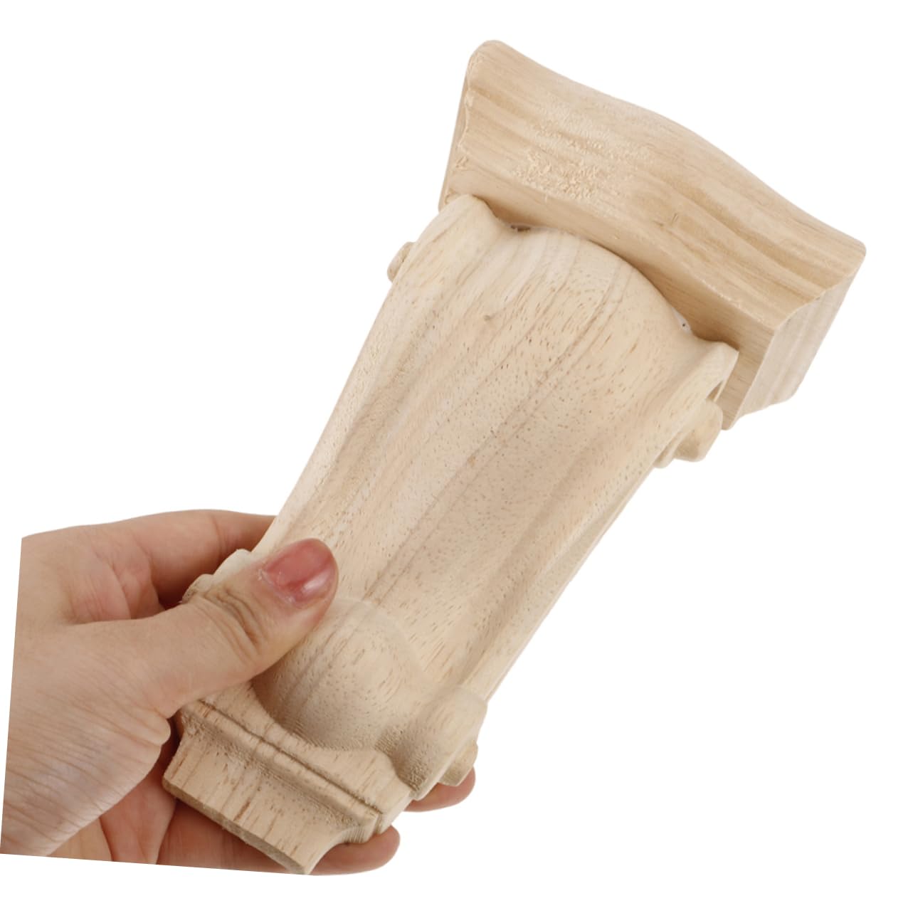 Soportes de Madera Tallada a Mano Estilo Europeo para Estantes y Muebles