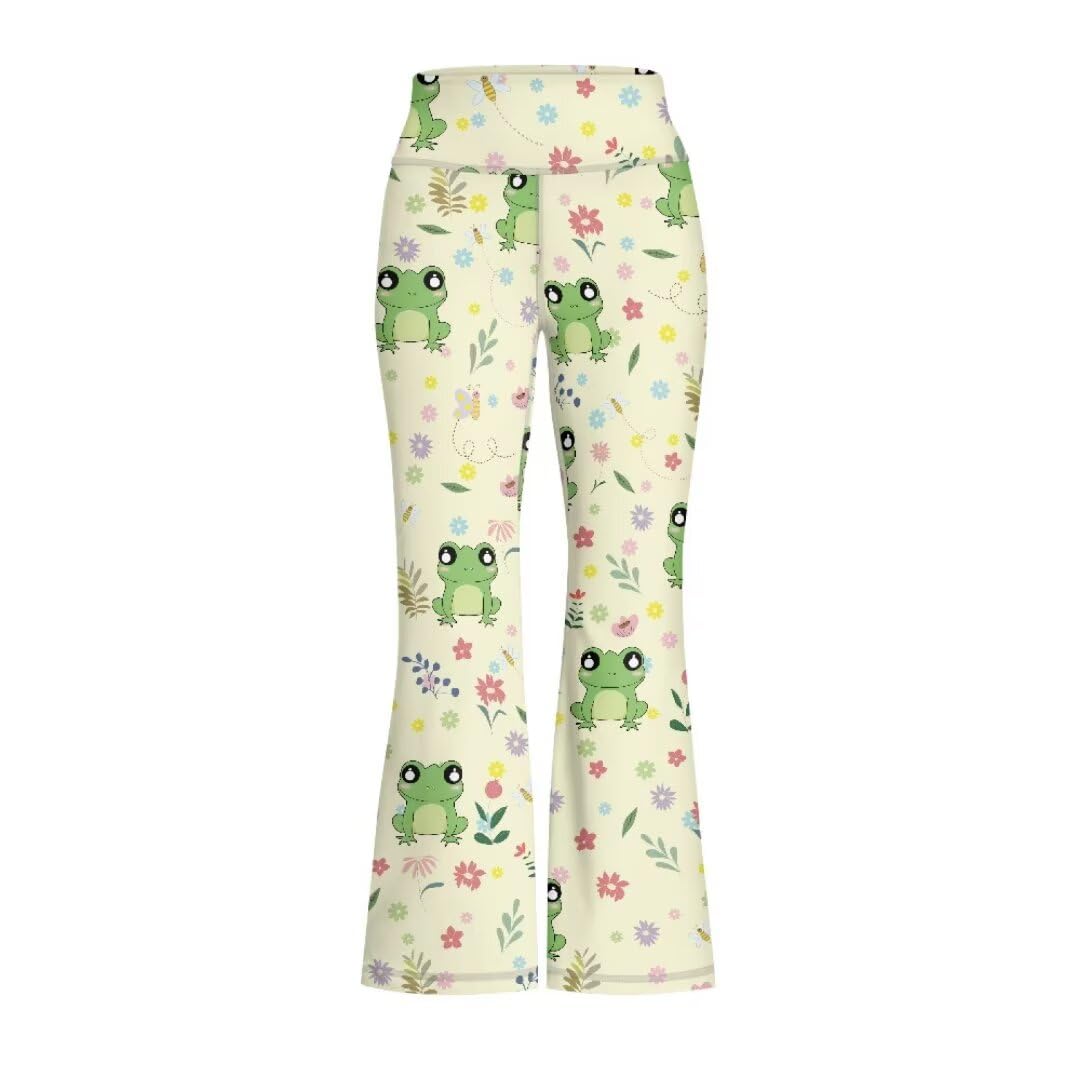 Girls Flare Leggings 5-14T Cute Bell Bottoms for Girl Yoga Pants for Gym