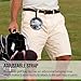 JugJug Personalized Golf Bag Tag with 5 Tee Holders - Custom Name PU Leather Luggage ID for Golfers - Unique Golfing Accessories & Gifts for Men Dad Husband