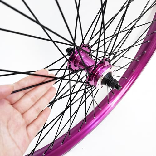 Image of 20 inch /26 inch x 1.85 inch Heavy Duty Bike Rim Wheel Set, 12 Gauge 48 Spokes Wheelset, Double Wall Aluminum Alloy Bicycle Wheels Rims (Front & Rear) Disc Brake