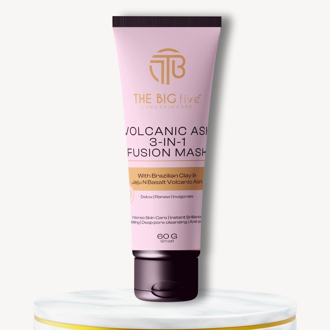 Buy The Big Fivve Volcanic Ash 3 in 1 Fusion Mask | Brazilian Clay